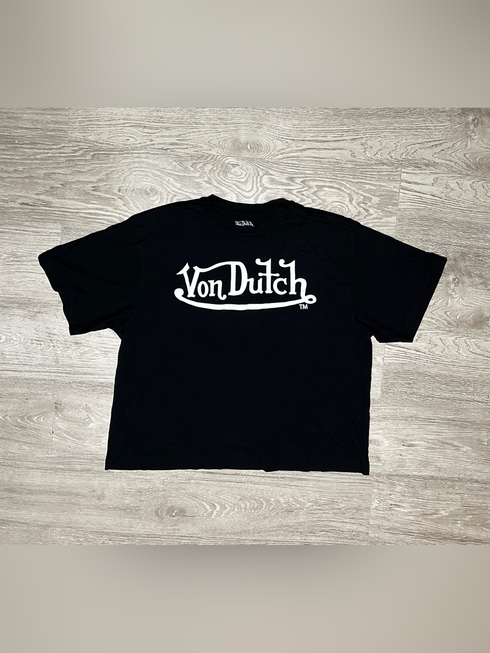 Von Dutch Black T-Shirt with White Logo